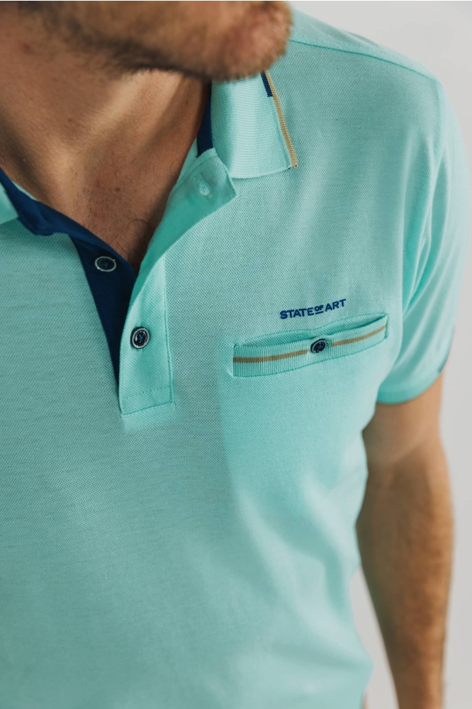 PIQUE POLO MET BORSTZAK 46115471 5200
